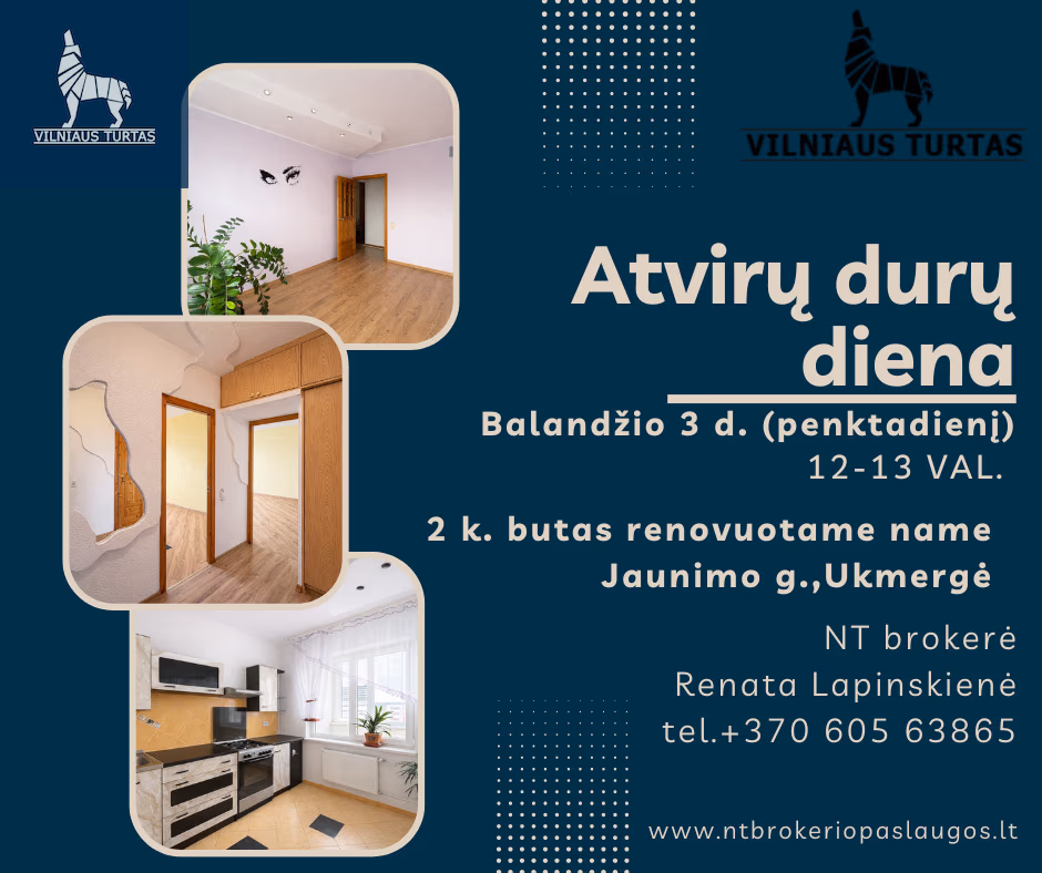 Parduodamas 50.02 m² Butas Ukmergės m.