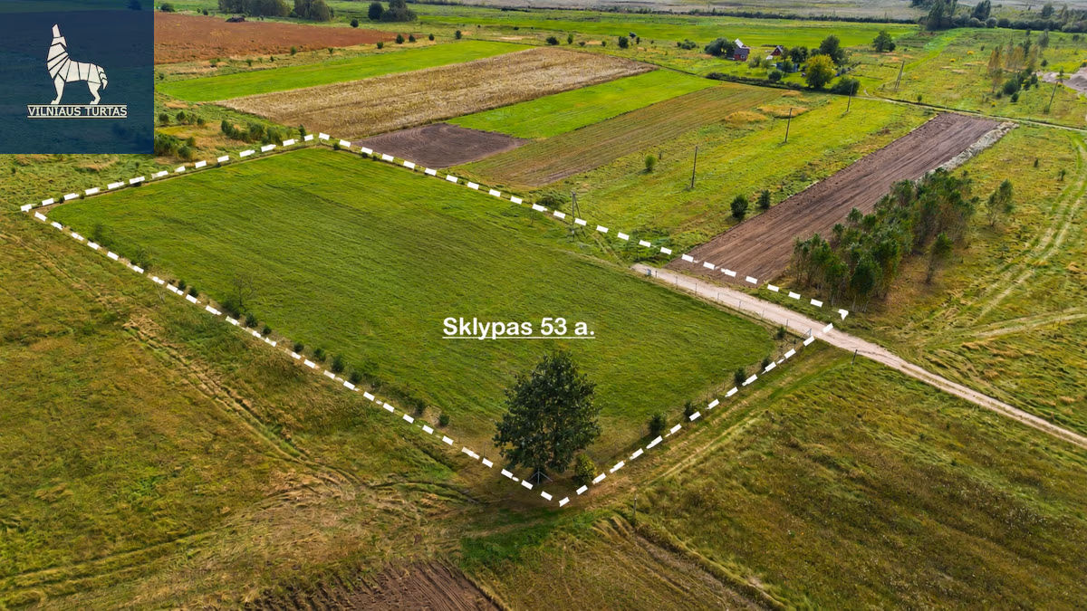 Parduodamas 53.43 a Sklypas Papiškių k.